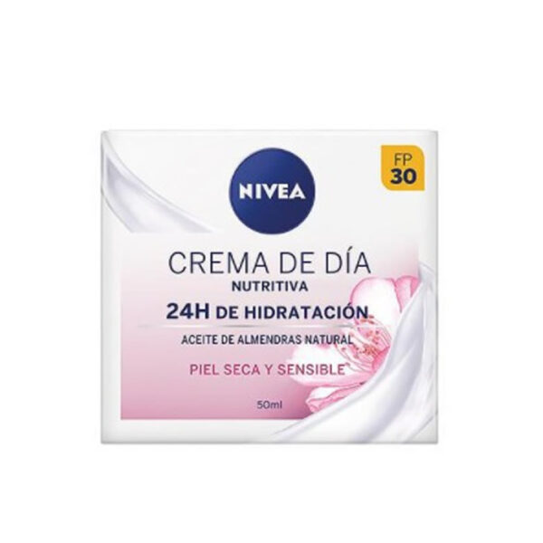 Nivea Nourishing Day Cream 24h Hydration Dry And Sensitive Skin 50ml