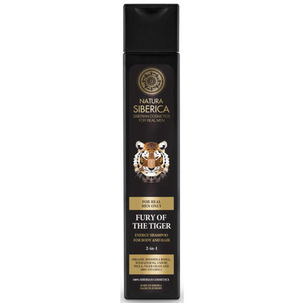 Natura Fury Of The Tiger Energy Shampoo For Body And Hair 2 In 1 250ml
